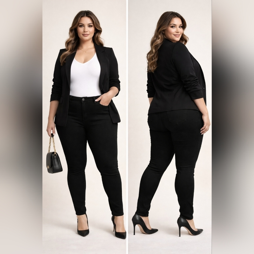 Torrid Mid-Rise Skinny Black Jeans
